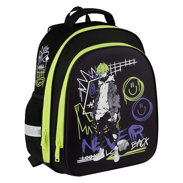 Ранец ArtSpace School Friend Light "Never look back" 35*29*12см, 2 отделения, 2 кармана, анатомическая спинка