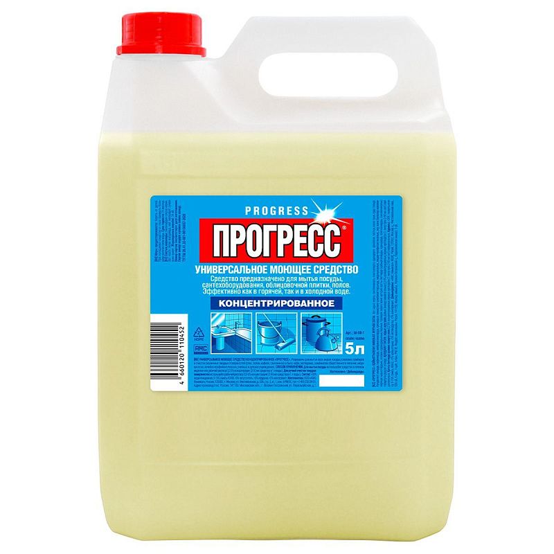 Универсальное моющее средство Прогресс, 5л, канистра 