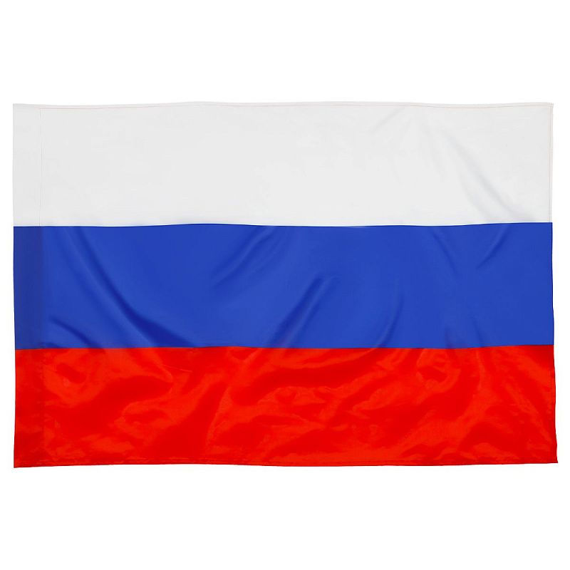 Флаг РФ 90*135см, пакет с европодвесом