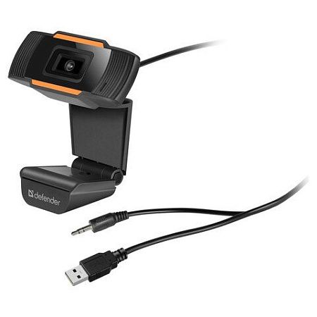 Веб-камера DEFENDER G-lens 2579, HD 720p, 2 Мп, черная, 63179