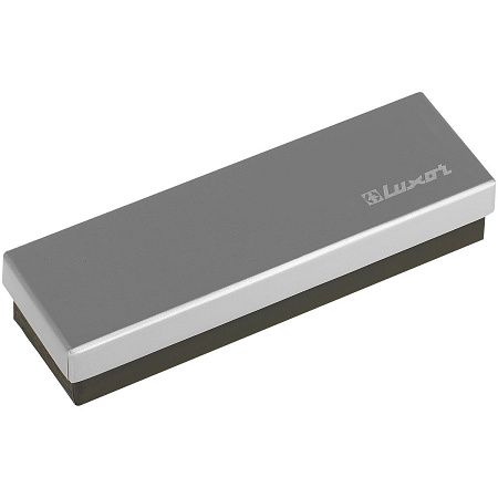 Ручка-роллер Luxor "Trident" синяя, 1,0мм, корпус серебро/золото, футляр 