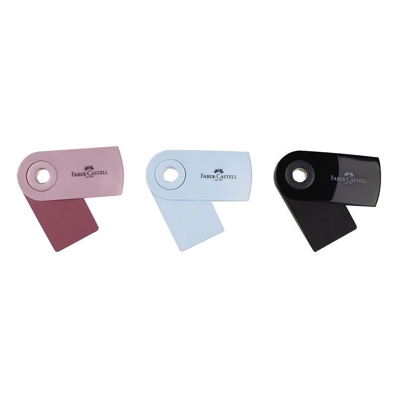 Ластик Faber-Castell "Sleeve Mini New", прямоугольный, 54*25*13мм, выдвижной, ассорти 