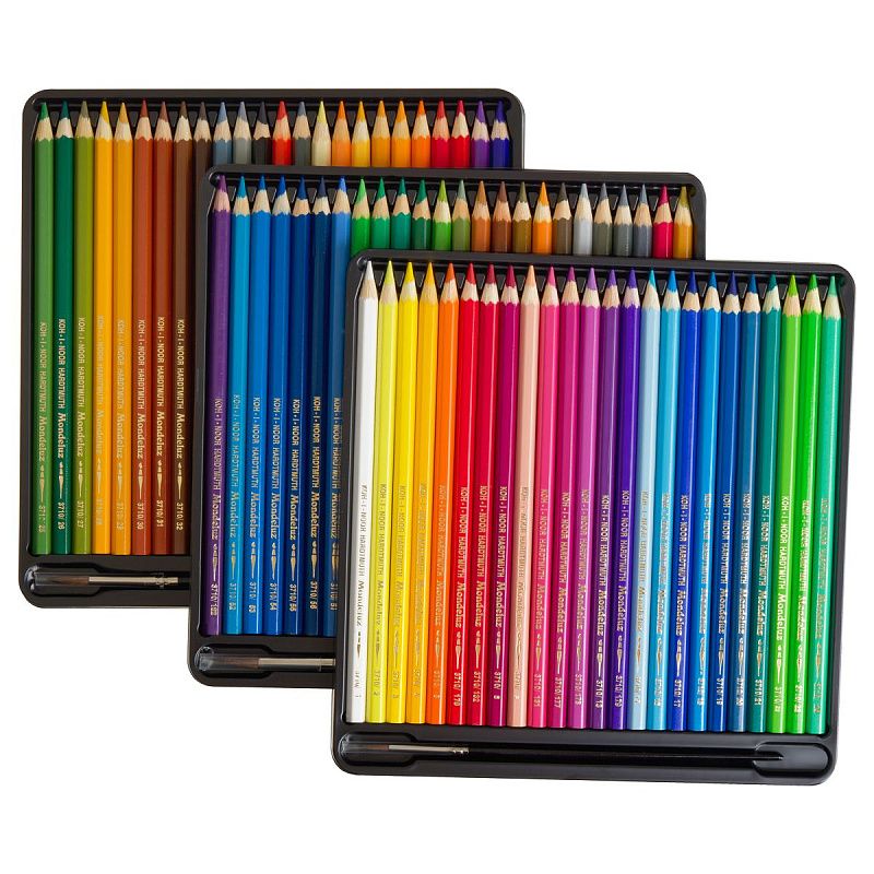 Карандаши акварельные Koh-I-Noor "Mondeluz Old Man", 72цв., заточен., кисть+точилка, картон, европодвес