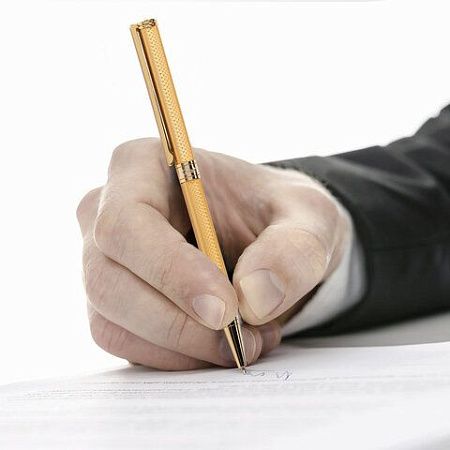 Ручка подарочная шариковая GALANT "Stiletto Gold", тонкий корпус, золотистый, золотистые детали, пишущий узел 0,7 мм, синяя, 140527 