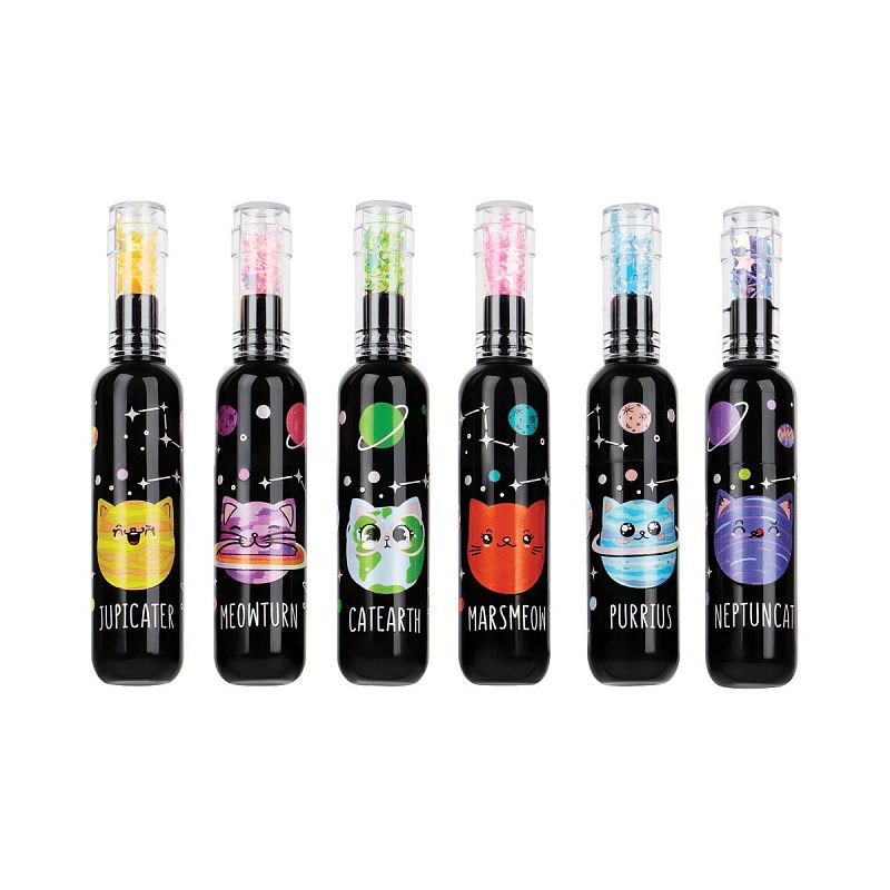 Набор текстовыделителей MESHU "Meowspace" 06цв., неоновые цвета, 1-5мм, ПВХ бокс с европодвесом 