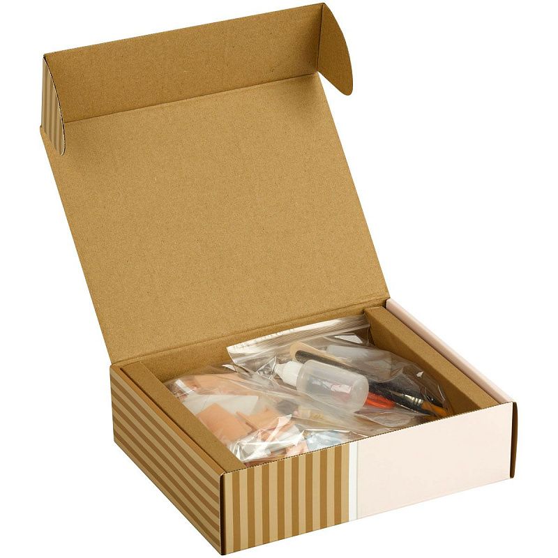 Сборная модель ТРИ СОВЫ, Румбокс "Детская комната с игровой зоной", 15*15*19см, картонная коробка