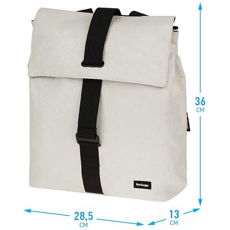 Рюкзак Berlingo Trends "Eco white" 36*28,5*13см, 1 отделение, тайвек 