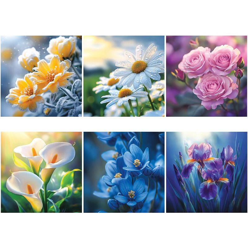 Календарь настенный перекидной на скрепке, 290*290 мм 6л. BG "Цветущий сад", 2026г.