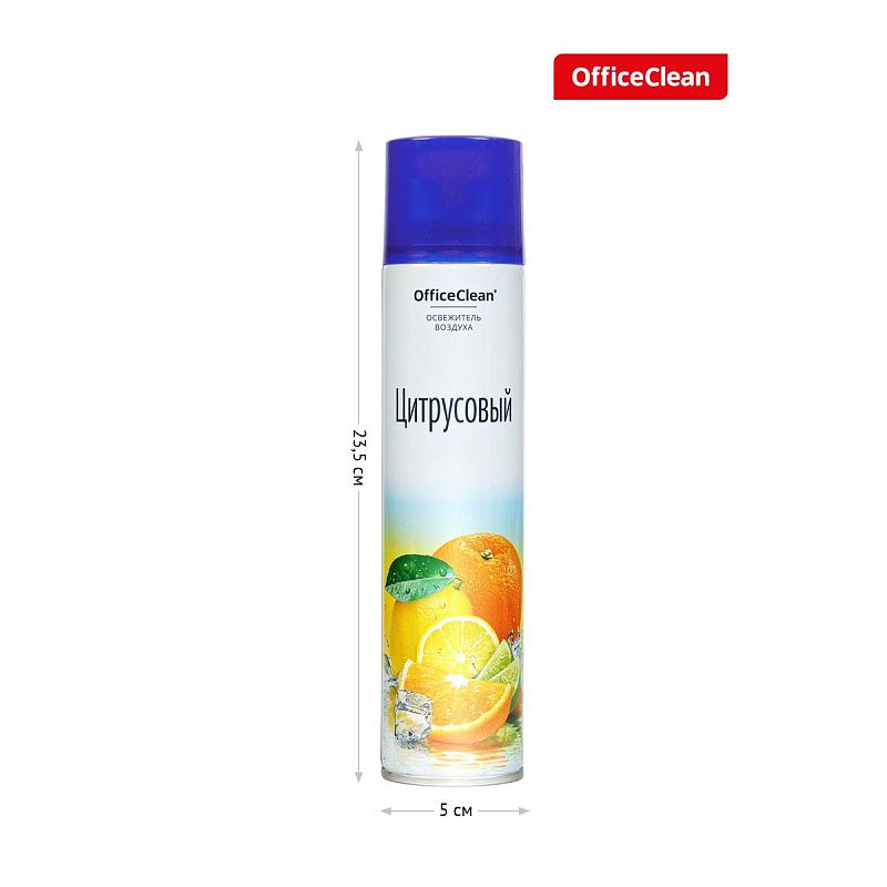 Освежитель воздуха аэрозольный OfficeClean "Цитрусовый. Апельсин, лайм", 300мл 