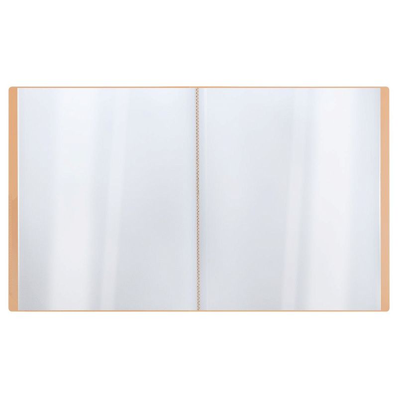 Папка с 20 вкладышами СТАММ "Акцент" А4, 14мм, 800мкм, пластик, персиковая 