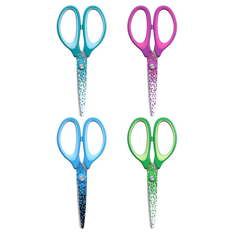 Ножницы детские Berlingo "Salute" 13,5см, ассорти, европодвес 