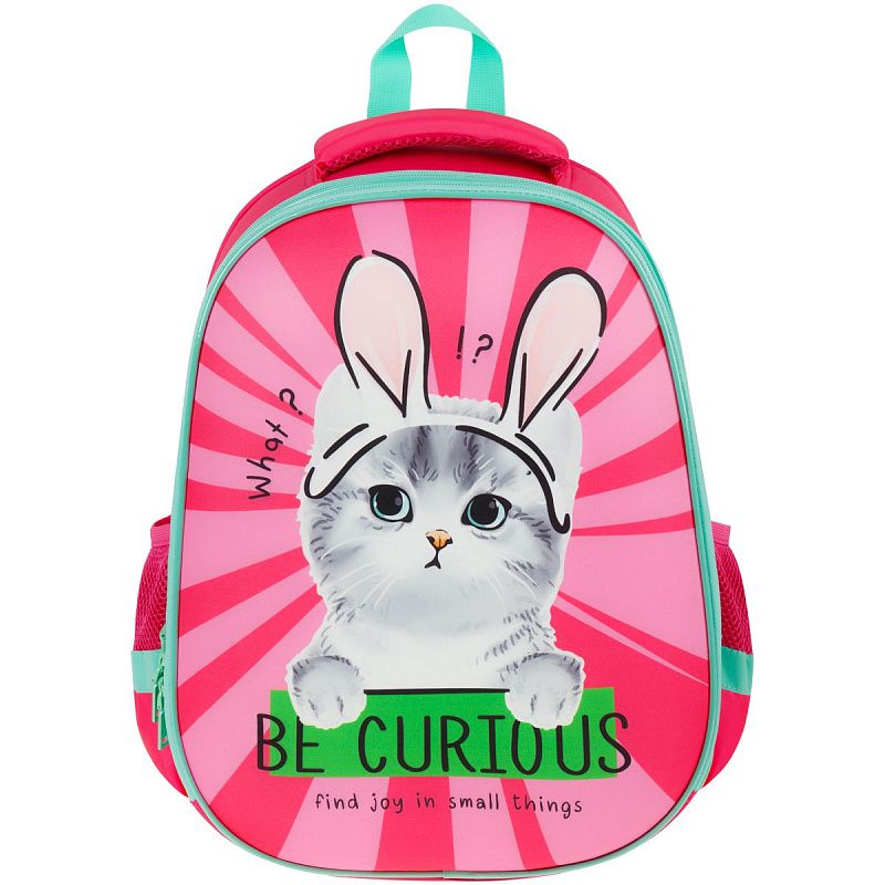 Ранец ArtSpace School Friend "Be curious" 39*30*18см, 2 отделения, 2 кармана, анатомическая спинка 