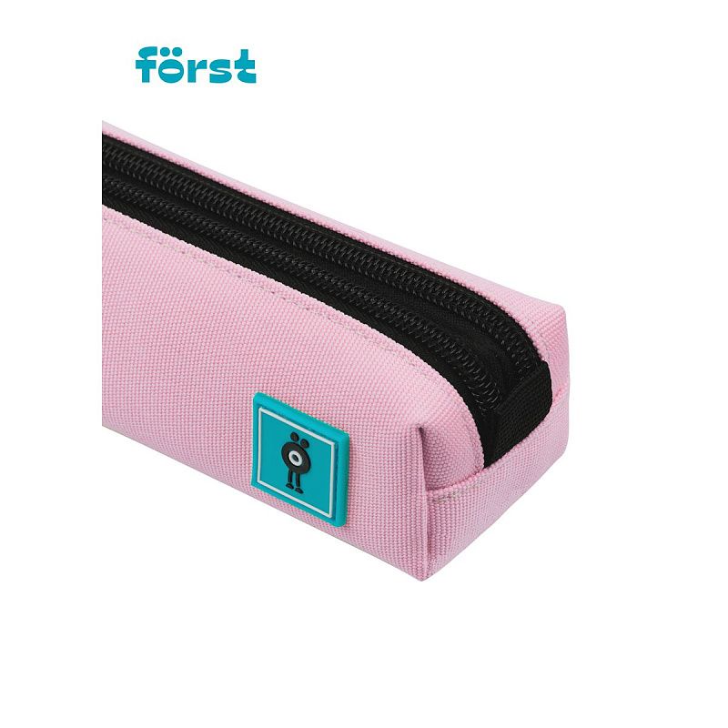 Пенал мягкий 2 отделения, 200*40*45 Först "Bubble gum", полиэстер 