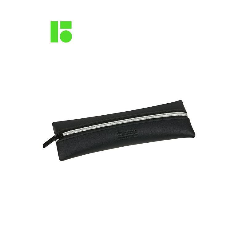 Пенал 1 отделение, 200*70 Berlingo "Original black", экокожа 