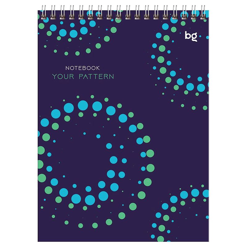 Блокнот А5 40л. на гребне BG "Your pattern"