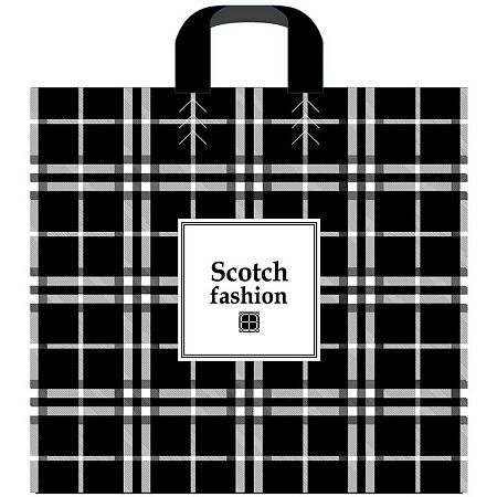 Пакет с петлевой ручкой Артпласт "Scotch fashion", 40*40+5см, 100мкм