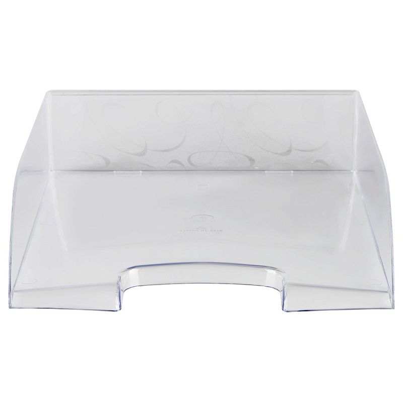 Лоток для бумаг горизонтальный СТАММ "Вега", прозрачный