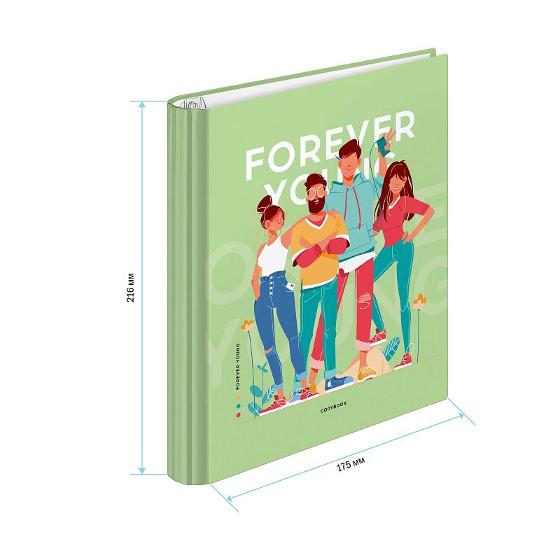 Тетрадь на кольцах А5, 120л., 7БЦ, ArtSpace "Стиль. Forever young", глянцевая ламинация