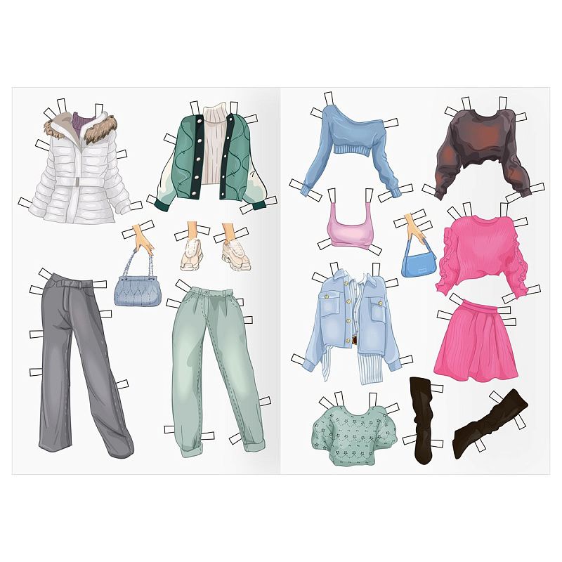 Аппликация ТРИ СОВЫ "Одень куклу. Модно и стильно", 16стр.