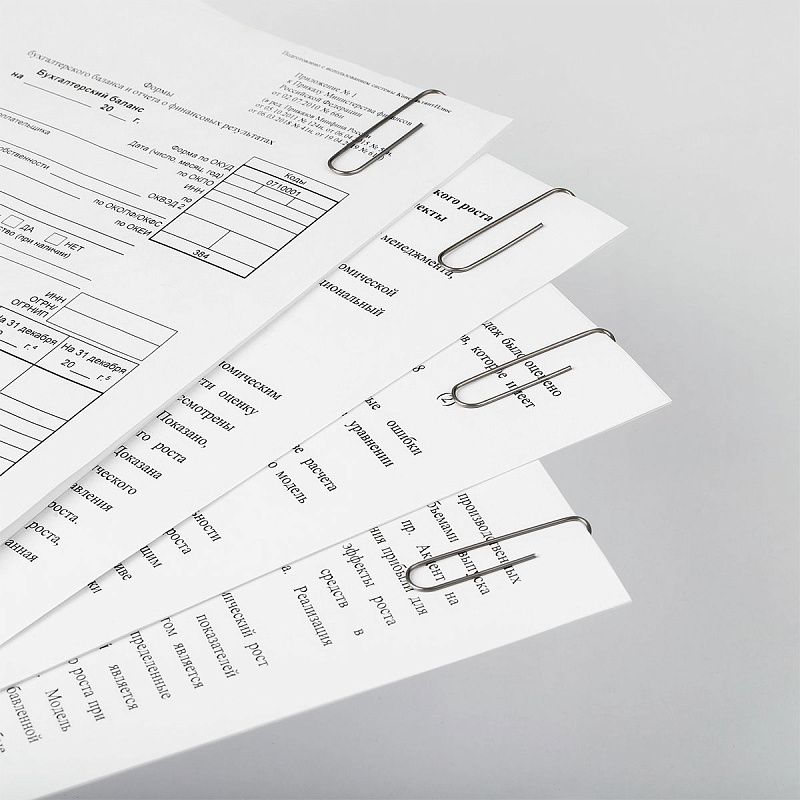 Скрепки 50мм, OfficeSpace, 50шт., карт. упаковка