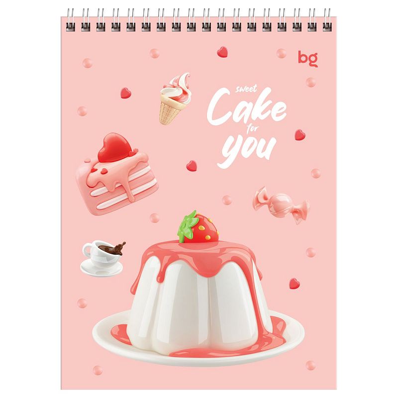Блокнот А5 40л. на гребне BG "Best desserts"