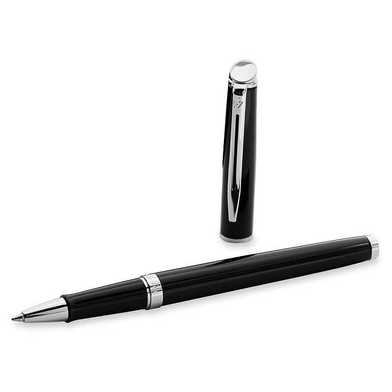 Ручка-роллер Waterman "Hemisphere Black PT" черная, 0,8мм, подарочная упаковка 