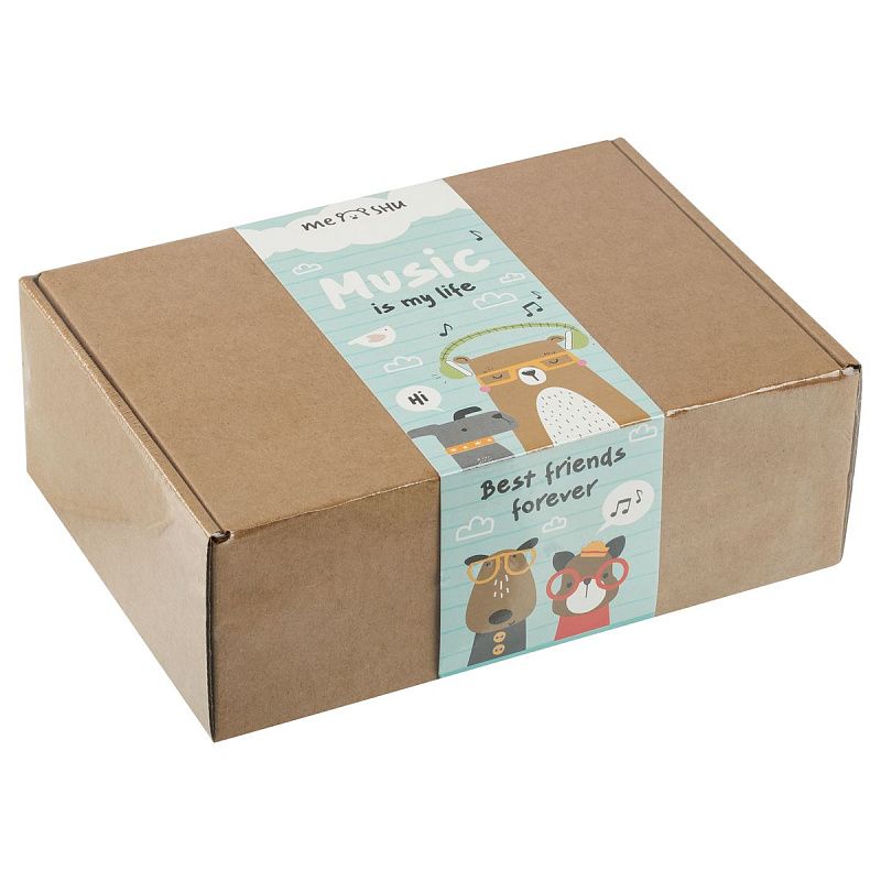 Набор канцелярских принадлежностей подарочный MESHU "Funny friends", 20 предметов