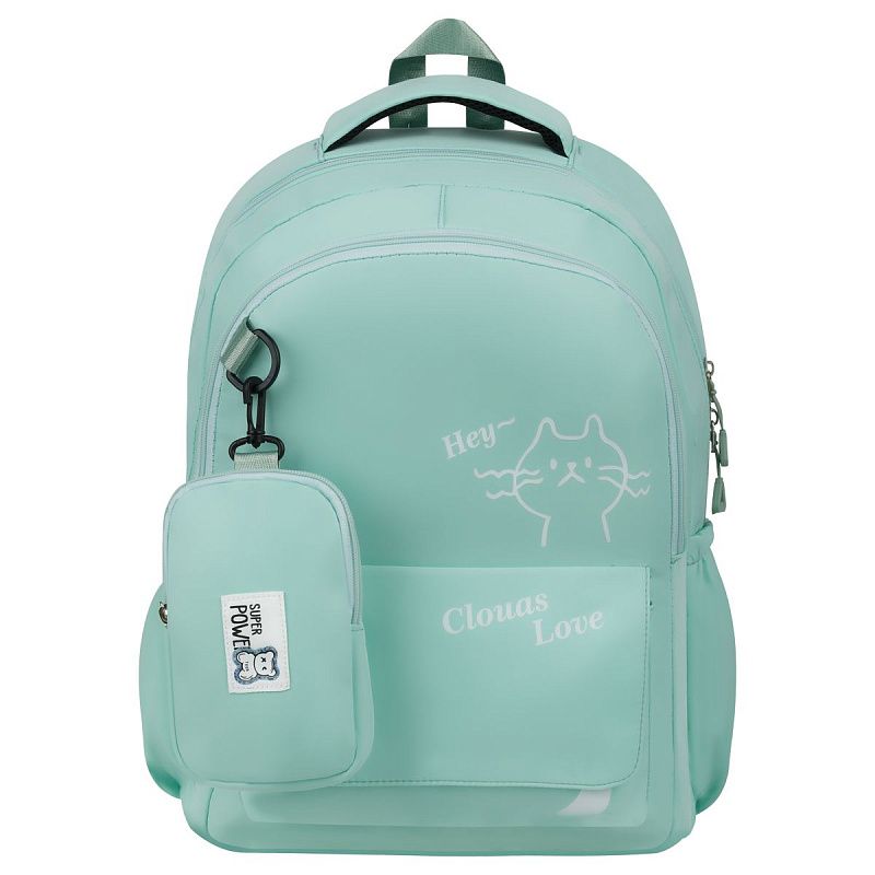 Рюкзак MESHU "Cute cat", 45*32*18см, 1 отделение, 3 кармана, уплотненная спинка,  в комплекте пенал 15*10см 