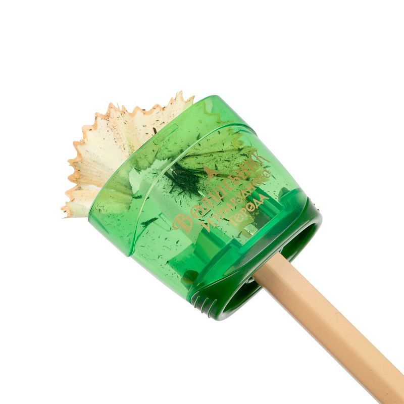 Точилка пластиковая с ластиком Мульти-Пульти "Волшебник Изумрудного города" 1 отверстие, контейнер, ассорти 