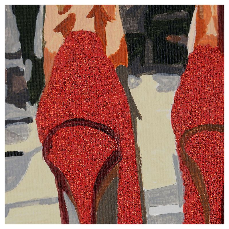 Картина по номерам на холсте с глиттером ТРИ СОВЫ "Ритм города", 30*40, с акриловыми красками и кистями