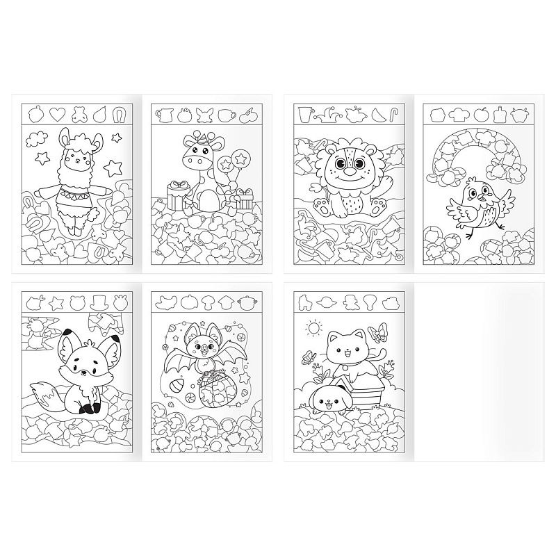 Раскраска А4, 16 стр., ТРИ СОВЫ "Для девочек"