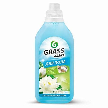 Средство для мытья пола суперконцентрат 1 л, GRASS ARENA "Водяная лилия", с полирующим эффектом, 125184 
