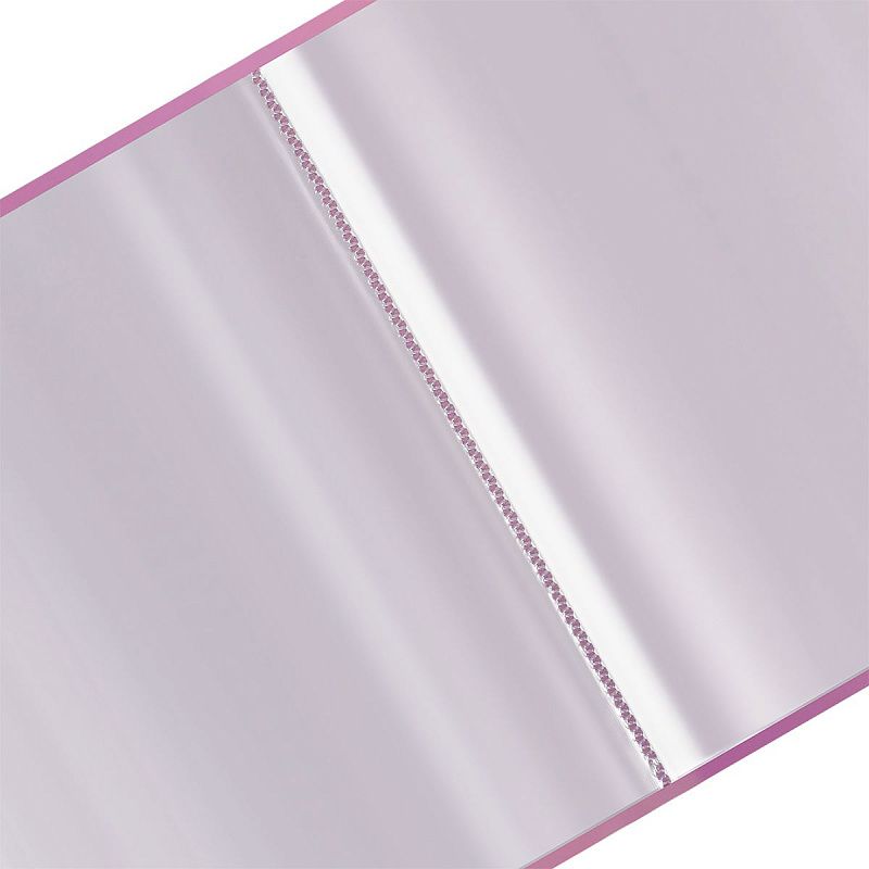 Папка с 40 вкладышами СТАММ "Сияние" А4, 21мм, 700мкм, пластик, розовый 