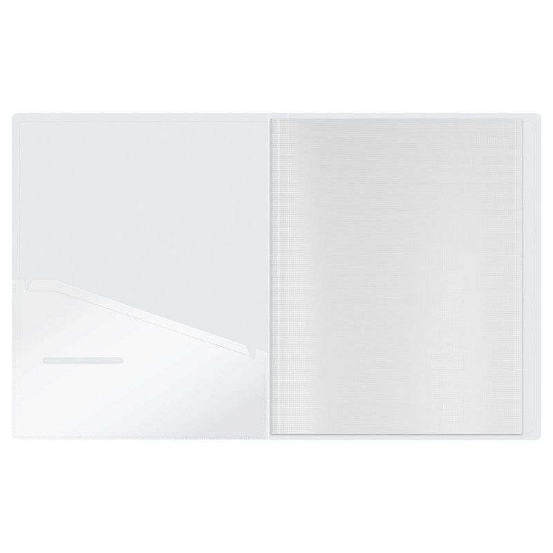 Папка с 20 вкладышами Berlingo "DoubleWhite", 17мм, 1000мкм, белая, с внутр. карманом 