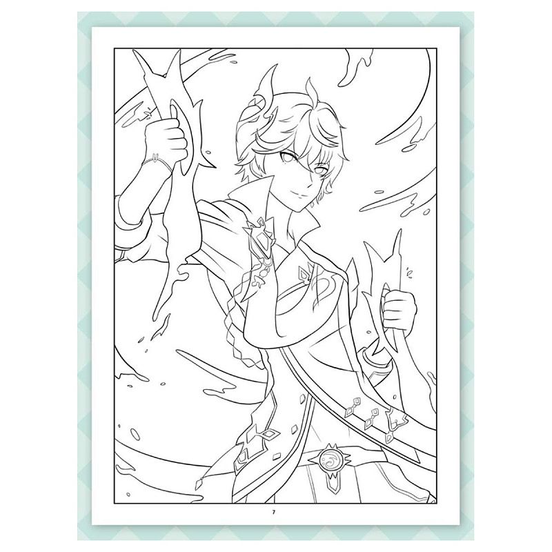 Мега-раскраска Genshin Impact
