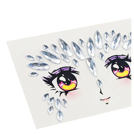 Наклейки-стразы MESHU "Shiny look", 17,5*14,5см, инд. уп., европодвес
