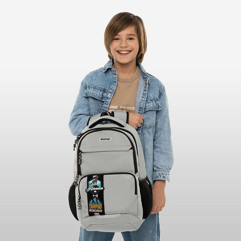 Рюкзак Berlingo ErgoSmart "Urban Pathway" 42*29*16см, 2 отделения, 4 кармана, эргономичная спинка 