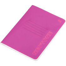 Записная книжка А6 50л. на сшивке BG "Neotone", розовый, фактурное тиснение, блок в точку 80г/м2