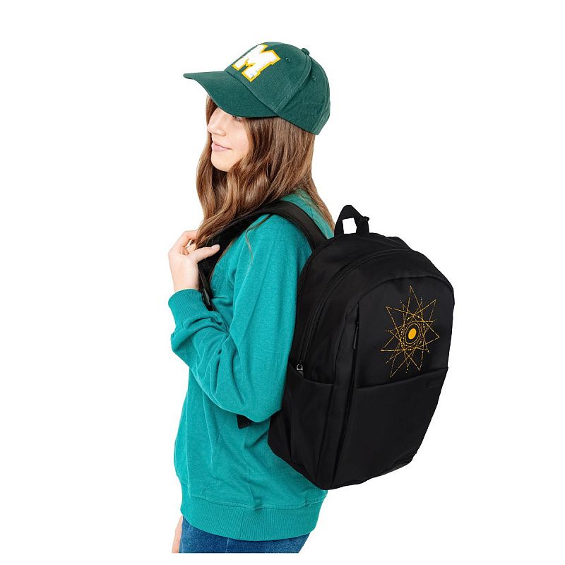 Рюкзак Först F-Spiritual "Cosmic star" 40,5*29*15,5см, 2 отделения, 5 карманов, уплотненная спинка 