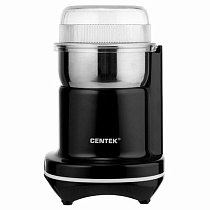 Кофемолка CENTEK CT-1365, мощность 250 Вт, вместимость 70 г, пластик, черная, CT-1365 Black