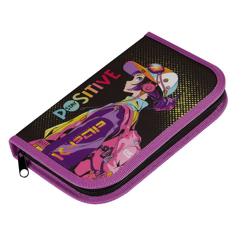 Пенал 1 отделение, 200*130 ArtSpace "Stay positive", ткань 