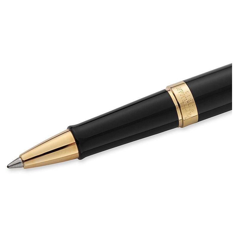 Ручка-роллер Waterman"Hemisphere Mars Black GT" черная, 0,8мм, подарочная упаковка 