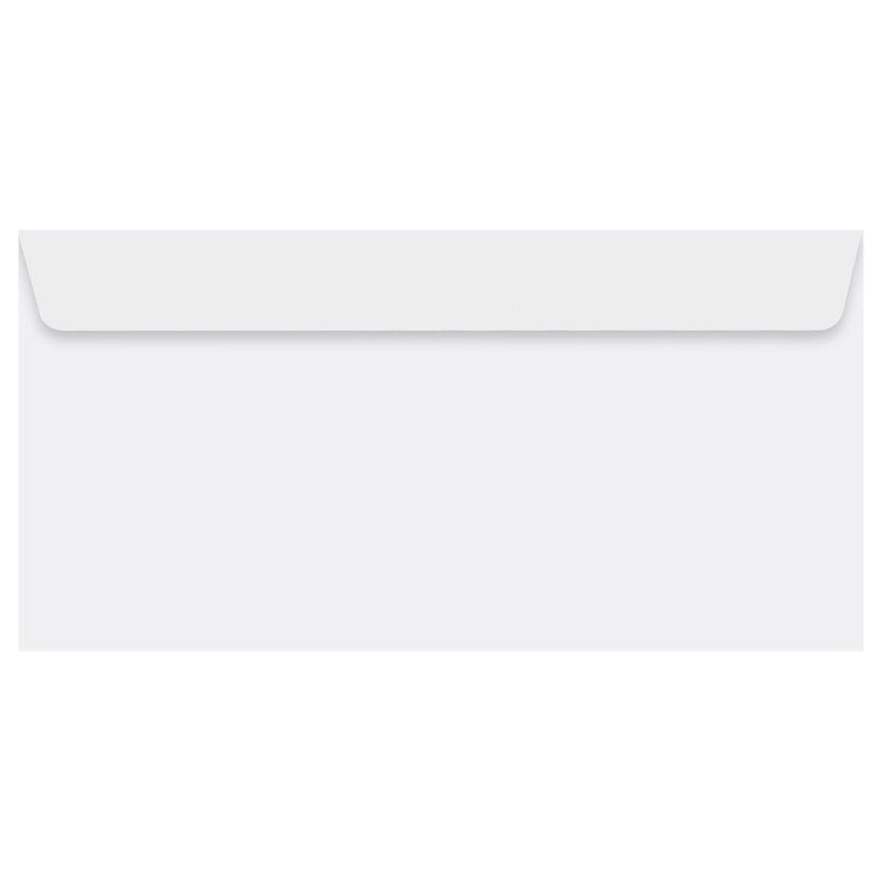 Конверт E65, OfficeSpace, 110*220мм, б/подсказа, с прав. окном, отр. лента