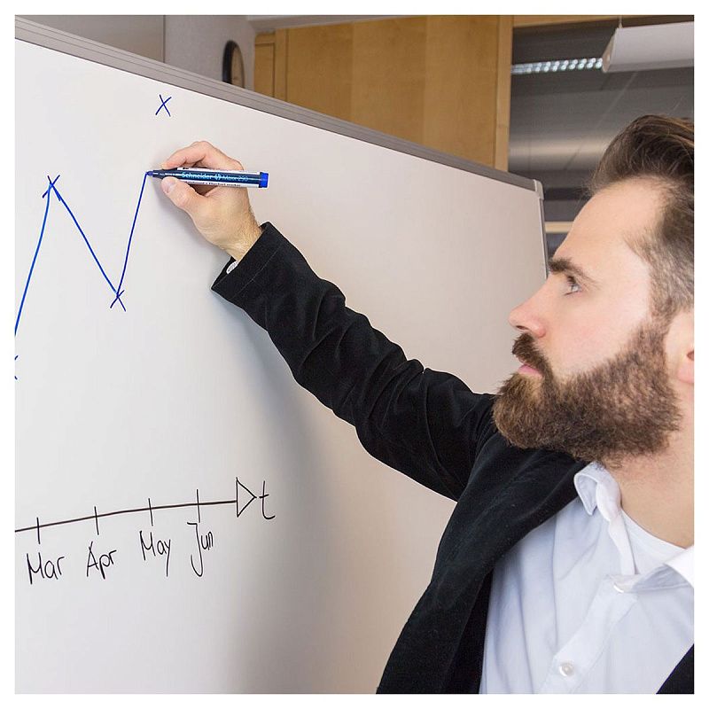Маркер для белых досок и флипчартов Schneider "Maxx 290" синий, пулевидный, 3мм 