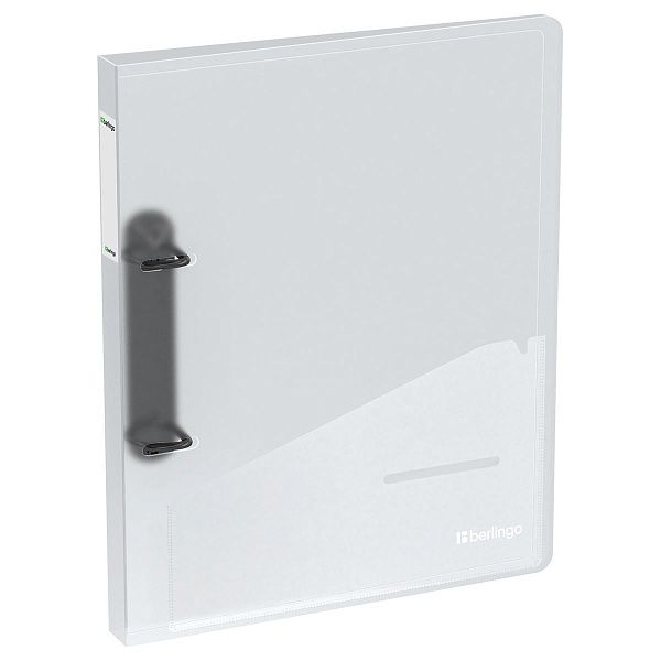 Папка на 2 кольцах Berlingo "No Secret", 24мм, 700мкм, полупрозрачная, D-кольца, с внутр. карманом