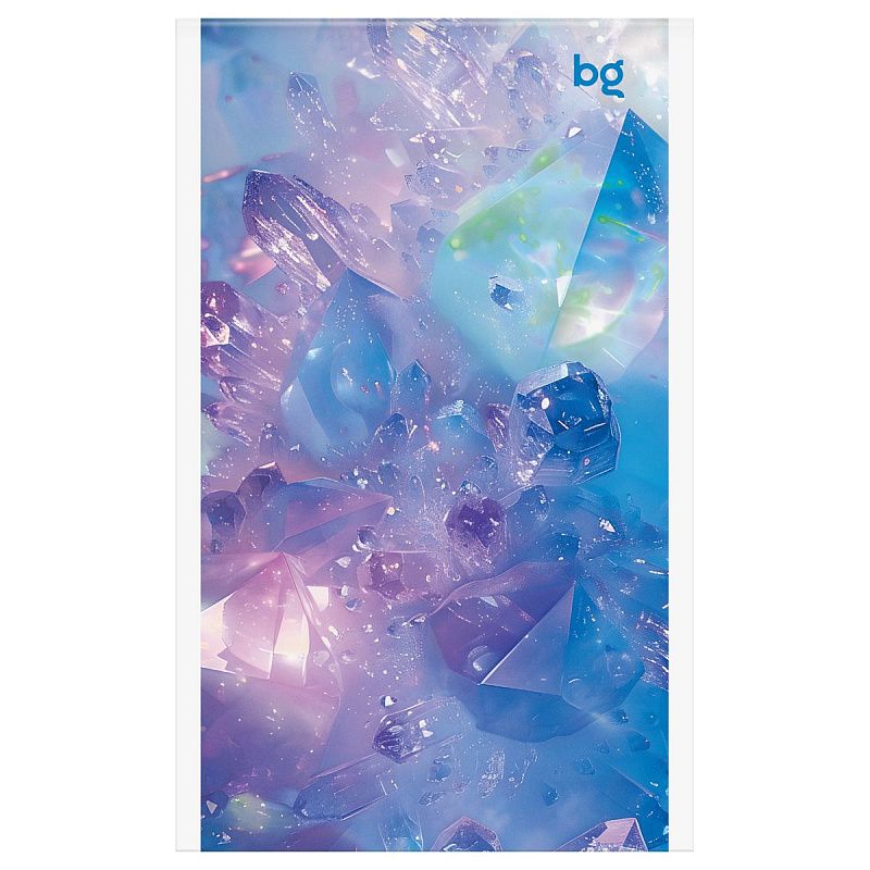 Блокнот А6 32л., на скрепке BG "Flowers and shine", блестки