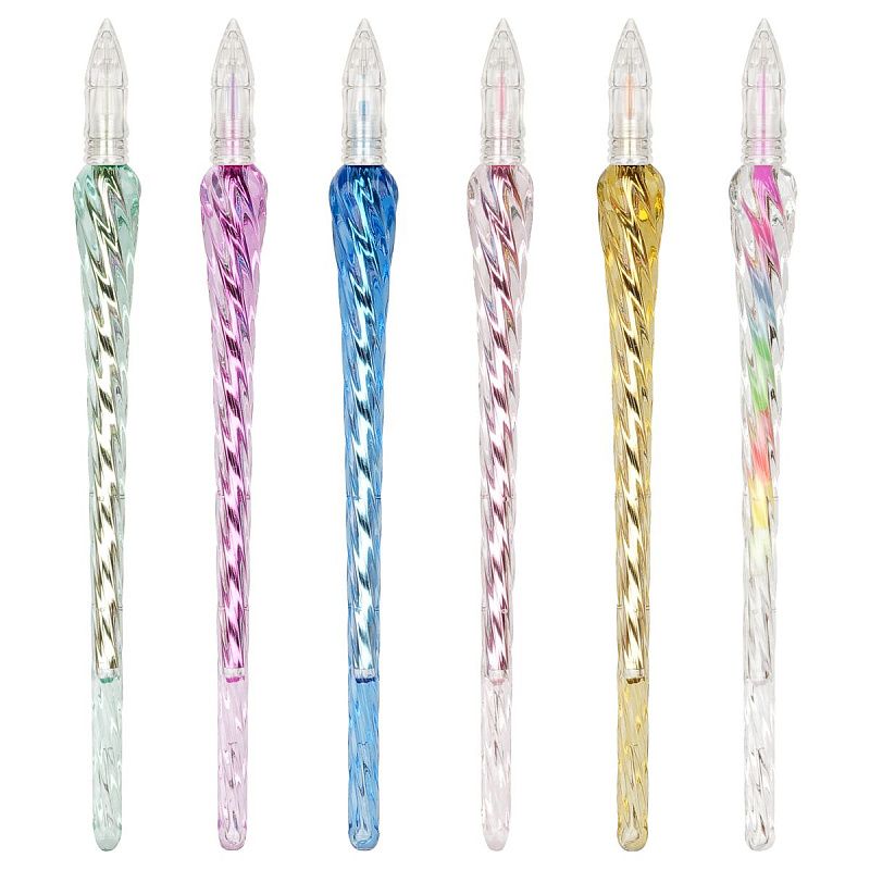 Ручка гелевая MESHU "Ice" , металлик ассорти, 0,6мм 