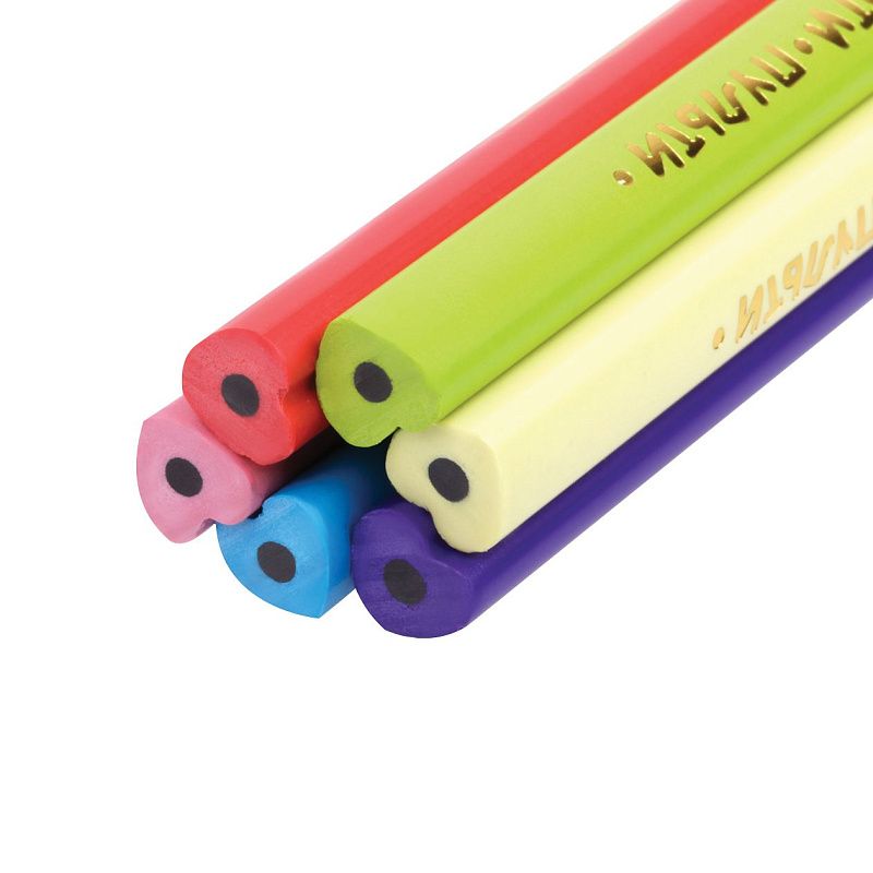 Карандаш ч/г Мульти-Пульти "Сердечко", HB, незаточен., пластиковый, формовой корпус 