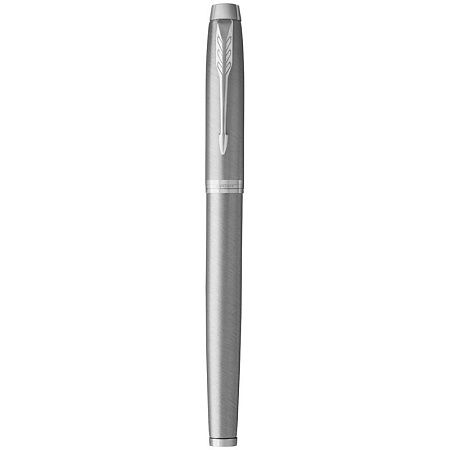 Ручка-роллер Parker "IM Essential Stainless Steel CT" черная, 0,8мм, подарочная упаковка 