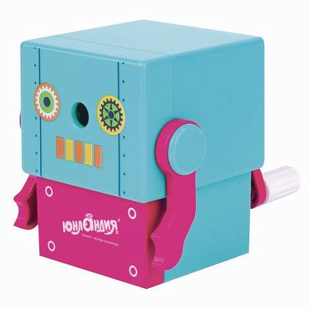 Точилка механическая ЮНЛАНДИЯ "I-Robot", корпус ассорти, 228484 